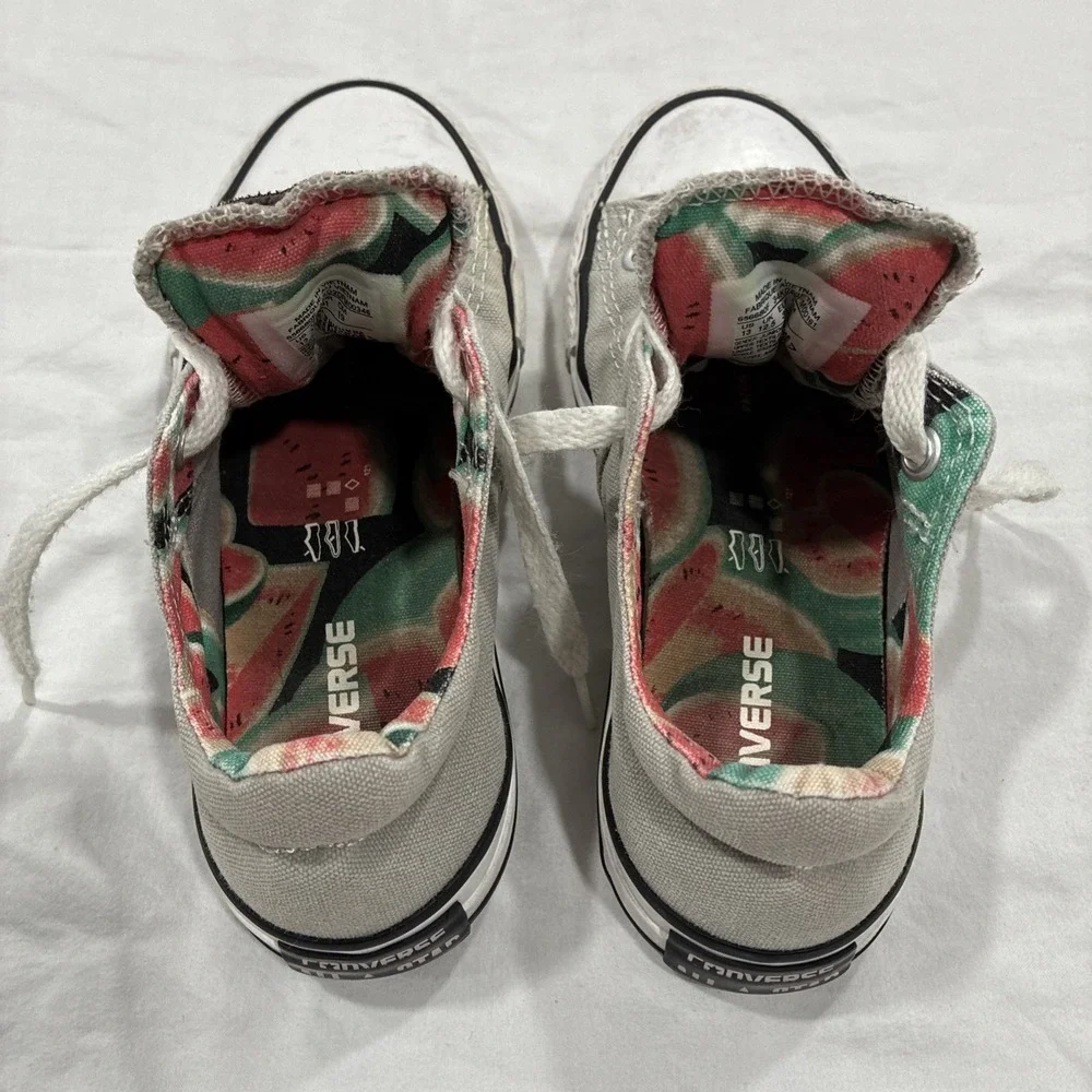 Converse Chuck Taylor Madison  Ox Skateboard Shoes KIDS 13 Gray Watermelon Print